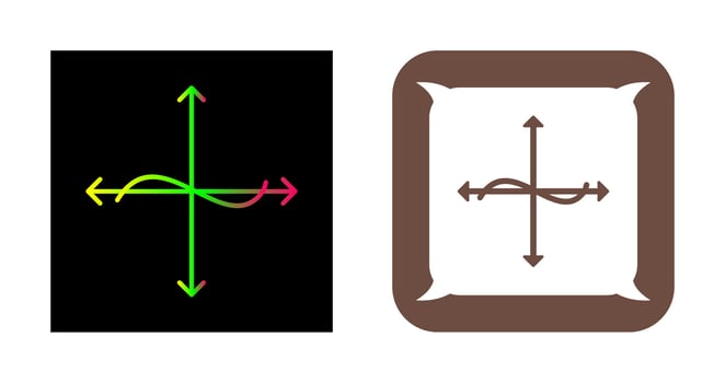 Unique Graph Vector Icon