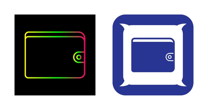 Unique Wallet Vector Icon
