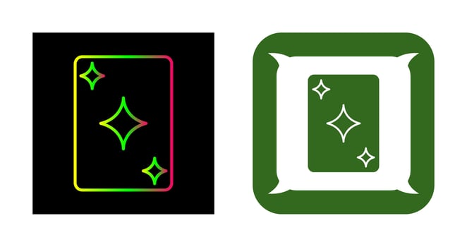Unique Card Vector Icon