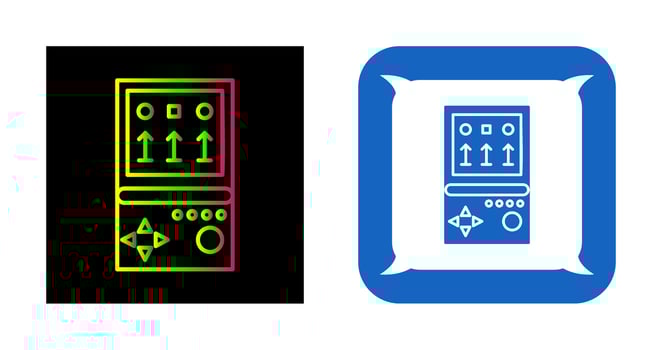 Unique Brick Game Vector Icon