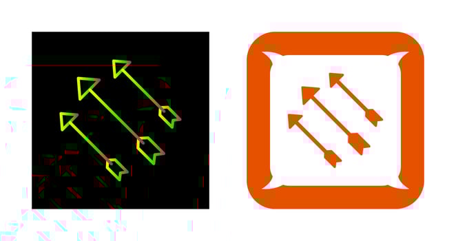 Unique Arrows Vector Icon