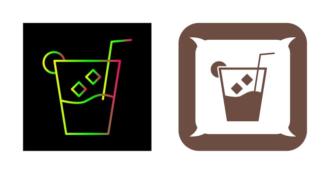 Unique Whiskey Sour Vector Icon