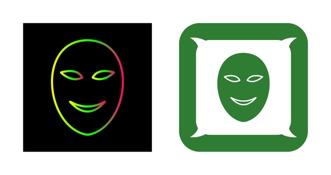 Ancient Face Mask Vector Icon