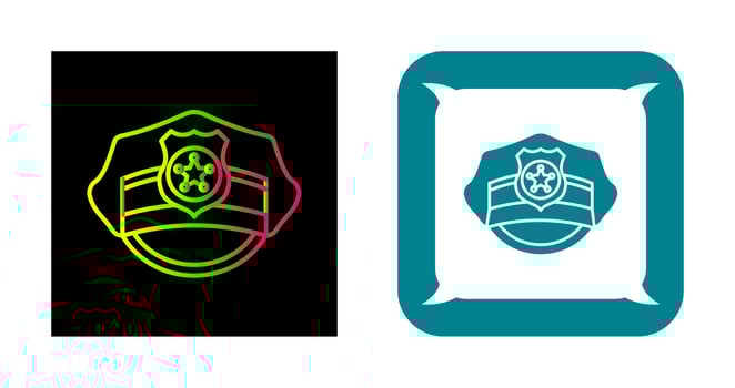Police Hat Vector Icon