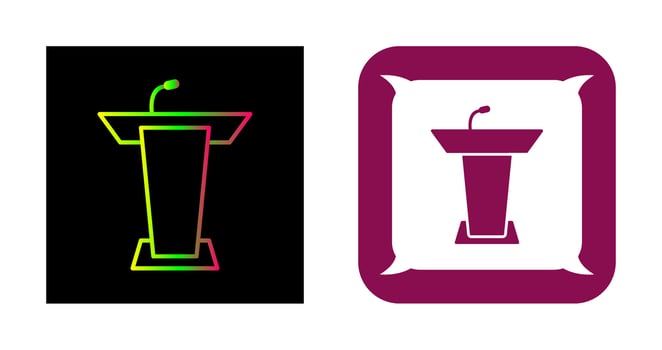 Podium Vector Icon
