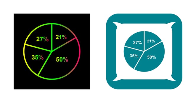 Pie Chart Vector Icon