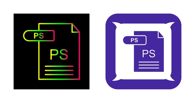 PS Vector Icon