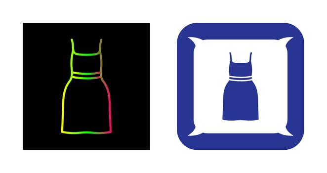 Cocktail Dress Vector Icon