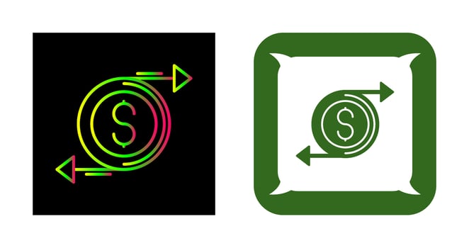 Money Flow Vector Icon