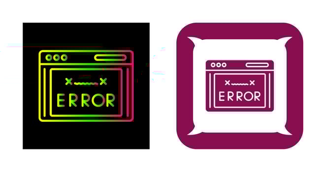 Error Code Vector Icon