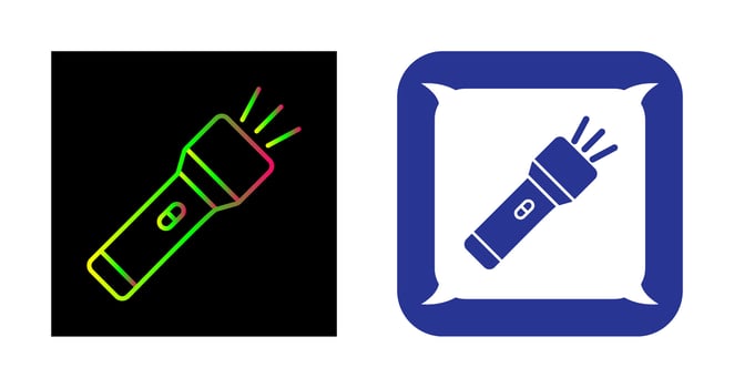 Flashlight Vector Icon