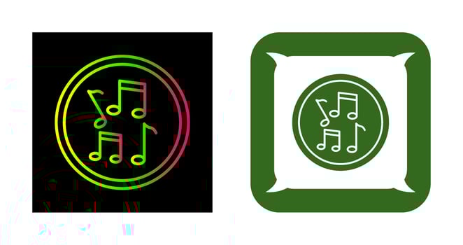 Musical Notes Vector Icon