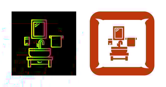 Washbasin Vector Icon