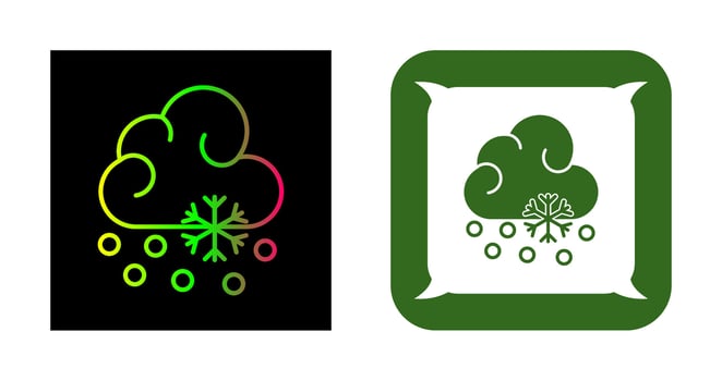 Snow Fall Vector Icon