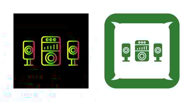 Sound System Vector Icon