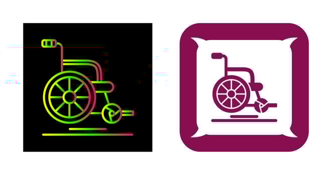 Wheel Chair Vector Icon