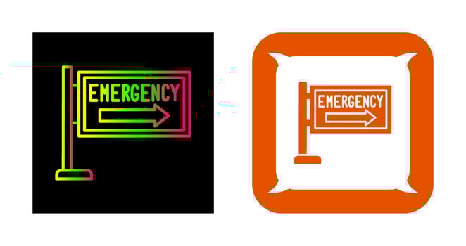 Emergency Sign Vector Icon
