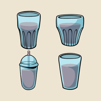 Coffee drink cartoon pot devices and morning beverage coffeemaker vector