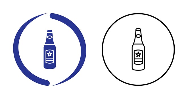 Beer Bottle Vector Icon