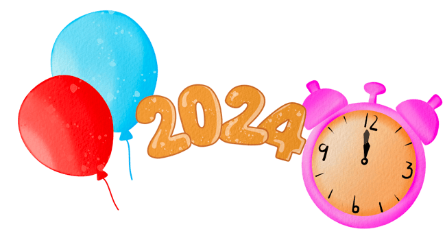 Happy new year 2024 png