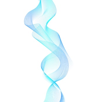 abstract flow wave lines background. Futuristic technology and science theme background vector
