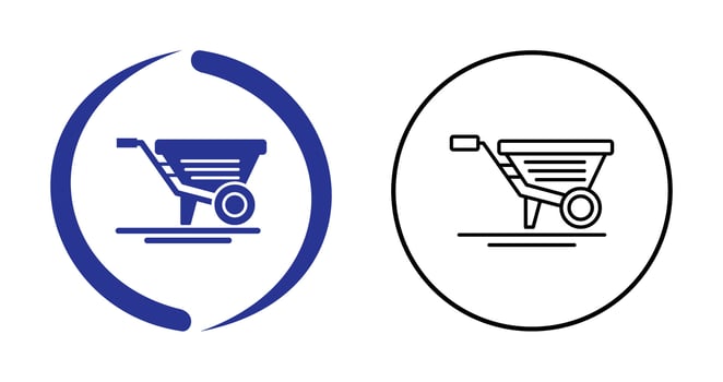 Wheelbarrow Vector Icon