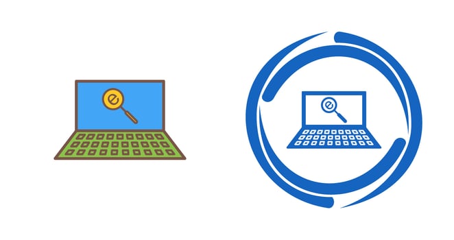 Unique Find on Internet Vector Icon