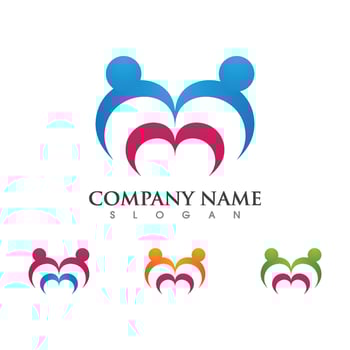 Community, network and social icon vector
