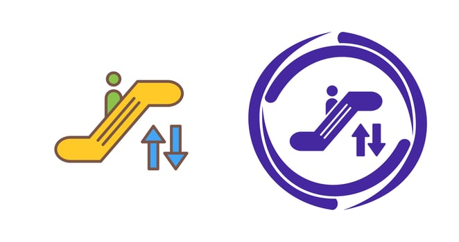 Escalator Vector Icon