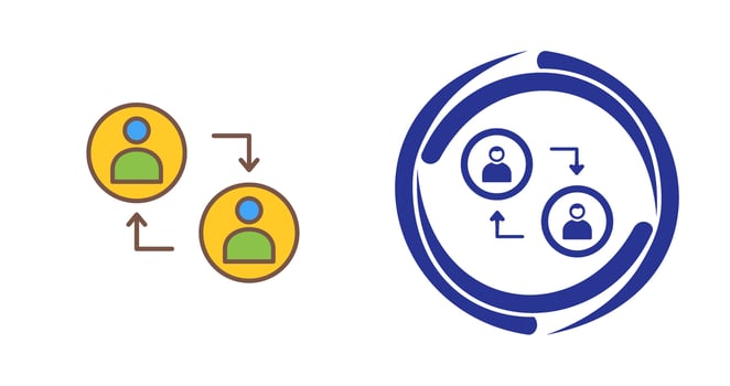 Connected Profiles Vector Icon