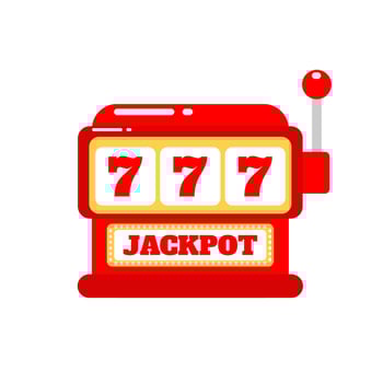 Gamble casino slot game machine cartoon doodle flat design style vector illustration