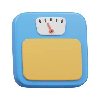 Weight Scale icon 3d render illustration. png