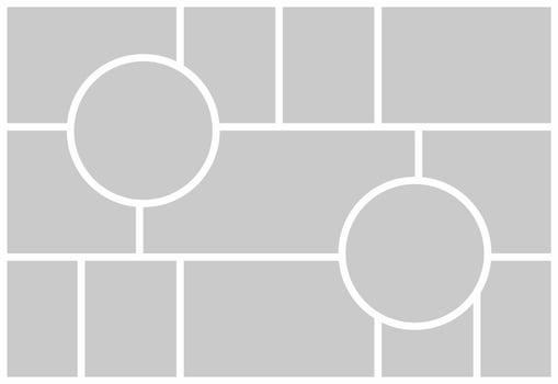 Pictures or photos frame collage vector