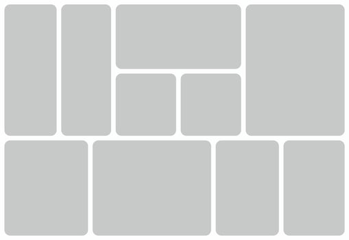 Pictures or photos frame collage vector