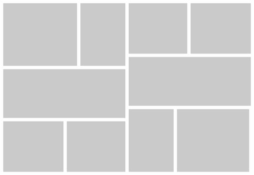 Pictures or photos frame collage vector