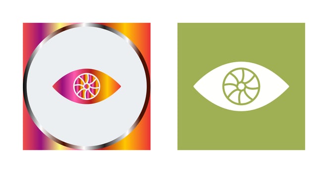 Unique Eye Vector Icon
