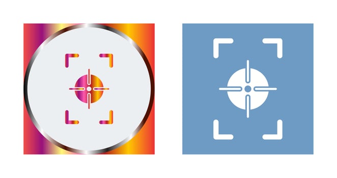 Unique Focus Vertical Vector Icon