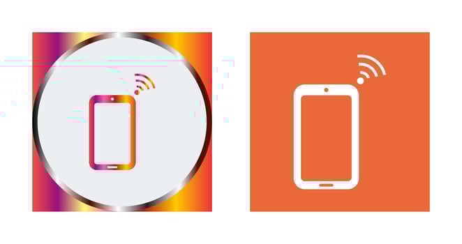 Unique Connected Device Vector Icon