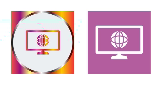 Unique Intranet Vector Icon