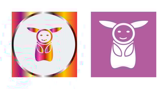 Unique Game Character Vector Icon