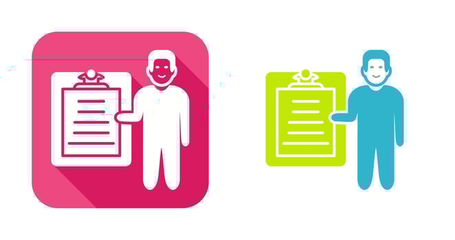 Unique Male Presenter Vector Icon