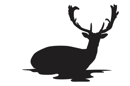 Pose Of Deer Silhouette With Transparent Background png