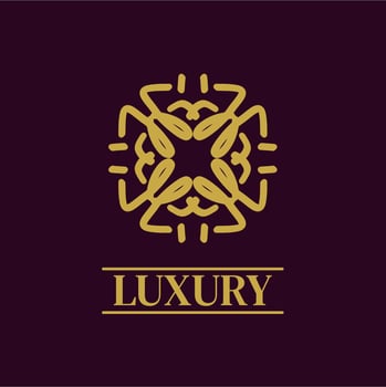 Mandala Geometric ornament logo Elegant premium icon vector design
