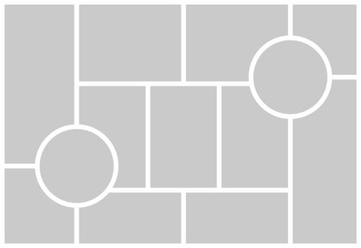 Pictures or photos frame collage vector