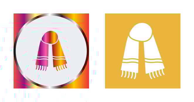 Warm Scarf Vector Icon