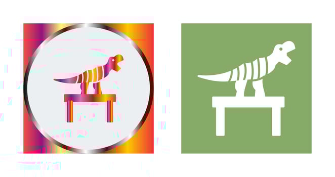 Bones Exhibit Vector Icon