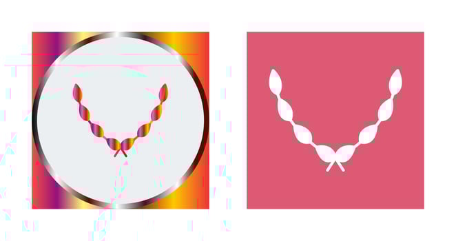 Leaves Wreath Vector Icon