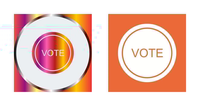 Vote Link Vector Icon
