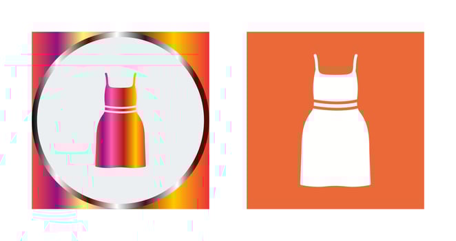 Cocktail Dress Vector Icon