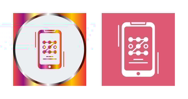 Pattern Code Vector Icon